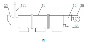 建筑陶粒生產(chǎn)線中燒結(jié)系統(tǒng)的結(jié)構(gòu)示意圖