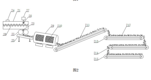 建筑陶粒生產(chǎn)線中成型制粒系統(tǒng)的結(jié)構(gòu)示意圖